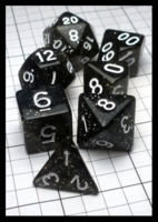 Dice : Dice - Dice Sets - Unknown Chinese Black Speckle and White - eBay Aug 2016